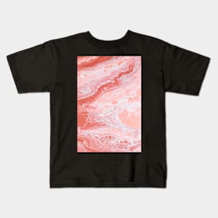 Blush pink rose - Elegant marble Kids T-Shirt